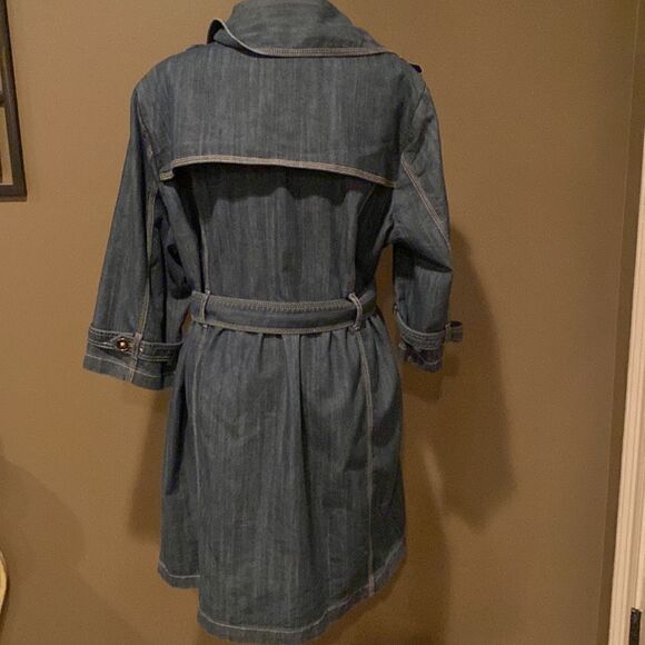 CJ Banks Denim Jean Jacket Size 1X Plus Size - Picture 6 of 12